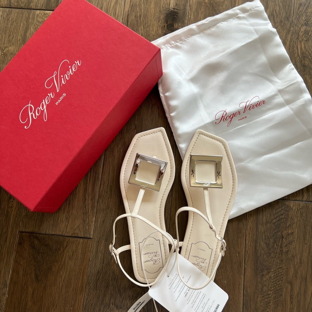 Roger Vivier Bikiviv Sandals in White